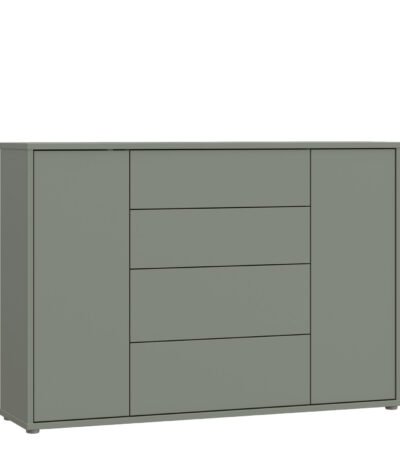 Alice Springs Wide Sideboard with 4 Drawers & 2 Doors with Push-to-Open