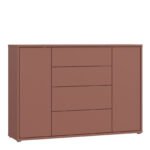 Alice Springs Wide Sideboard with 4 Drawers & 2 Doors with Push-to-Open