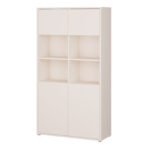 Alice Springs Wide Storage Cabinet 4 Doors Push-to-Open & 2 Central Shelves Sand