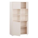 Alice Springs Wide Storage Cabinet 4 Doors Push-to-Open & 2 Central Shelves Sand