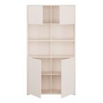 Alice Springs Wide Storage Cabinet 4 Doors Push-to-Open & 2 Central Shelves Sand