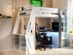 Alister Gaming High Sleeper with Desk & Storage