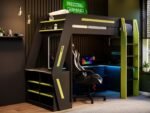 Alister Gaming High Sleeper with Desk & Storage - Image 2