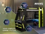 Alister Gaming High Sleeper with Desk & Storage - Image 6