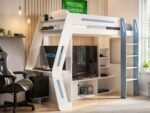 Alister Gaming High Sleeper with Desk & TV Stand