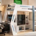 Alister Gaming High Sleeper with Desk & TV Stand