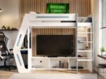 Alister Gaming High Sleeper with Desk & TV Stand - Image 3