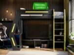 Alister Gaming High Sleeper with Desk & TV Stand - Image 4