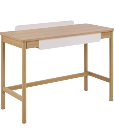 Alpena Office Desk in Oak & Beige