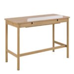 Alpena Office Desk in Oak & Beige