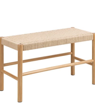 Alvin Weaved Bench in Off White