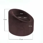 Amari Mocha Velvet Accent Chair