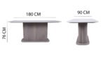 Amiri Marble 180cm Dining Table - Image 12