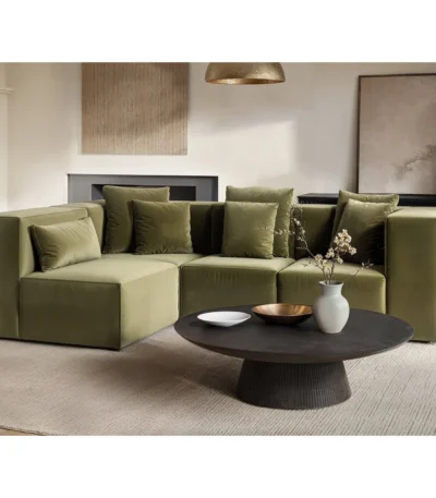 Anders Left Corner Modular Sofa Velvet