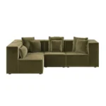 Anders Left Corner Modular Sofa Velvet