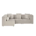 Anders Left Corner Modular Sofa Velvet