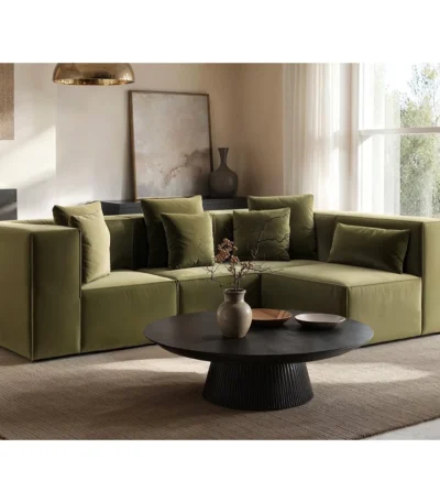 Anders Right Corner Modular Sofa Velvet
