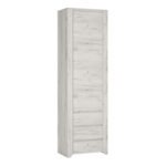 Angel Tall Narrow One Door 3 Drawer Narrow Cupboard