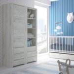 Angel Tall Narrow One Door 3 Drawer Narrow Cupboard
