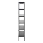 Angus Bookcase with 5 Shelves in Black
