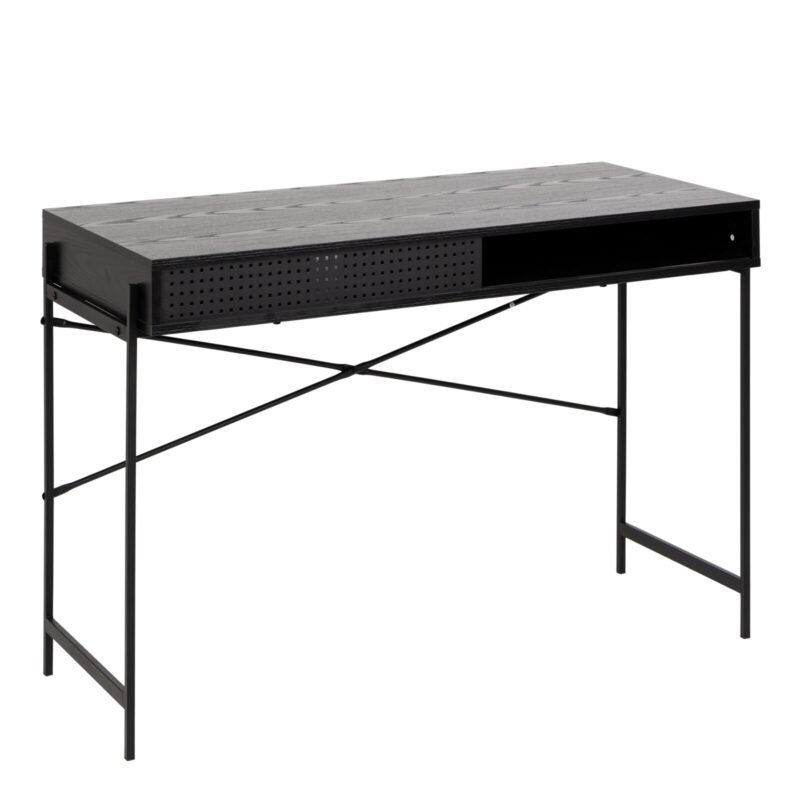 Angus Office Desk with Sliding Door