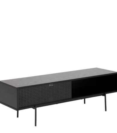Angus TV Unit with 1 Sliding Door in Black