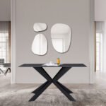 Apollo Black 135cm Dining Table