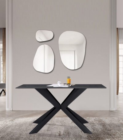 Apollo Black 135cm Dining Table