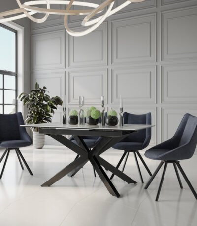 Apollo Grey 150-190cm Extending Dining Table