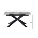 Apollo Grey 150-190cm Extending Dining Table
