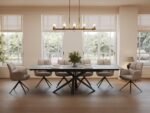 AR60 Taupe Chenille Dining Chair