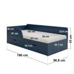 Aris Single Montessori Bed with 2 Storage Drawers - Image 7