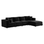Asher Large Sofa with Reversible Footstool