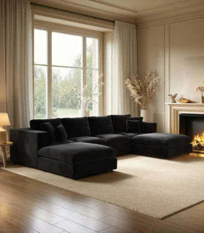 Asher Large U Shape Sofa Bundle
