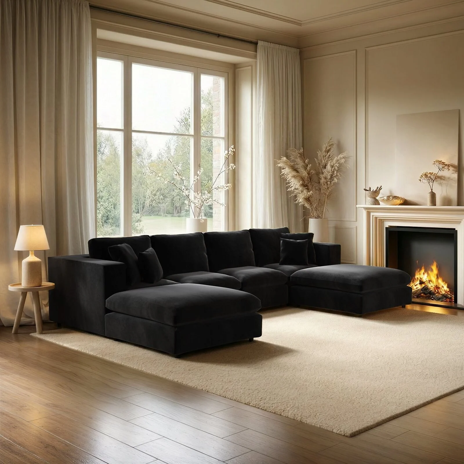 Asher Large U Shape Sofa Bundle Asher Large U Shape Sofa Bundle