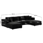 Asher Large U Shape Sofa Bundle