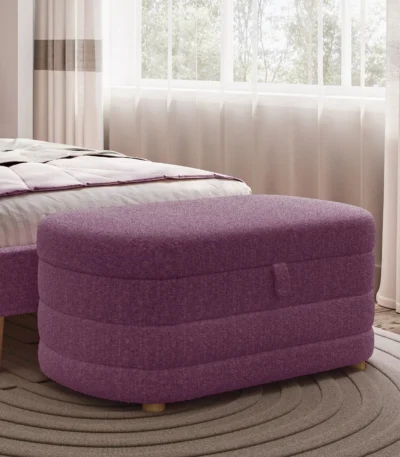 Ava Boucle Ottoman Storage Box