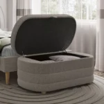 Ava Boucle Ottoman Storage Box