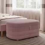 Ava Boucle Ottoman Storage Box