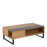 Azalea Lift Up Coffee Table in Black & Oak