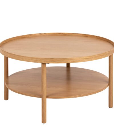Banbury Round Coffee Table in Oak 80x42cm