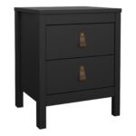 Barcelona Bedside Table 2 Drawers