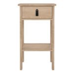 Barcelona Bedside Table with 1 Drawers in Jackson Hickory Oak