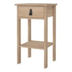 Barcelona Bedside Table with 1 Drawers in Jackson Hickory Oak