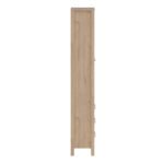 Barcelona China Cabinet 2 Doors with Glass + 3 Drawers in Jackson Hickory Oak