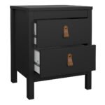 Barcelona Package - Bedside Table 2 Drawers + Chest 5 Drawers + Wardrobe with 3 Doors