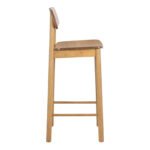 Barlow Bar Stool in Matt Oak Set of 2