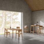 Barlow Bar Stool in Matt Oak Set of 2
