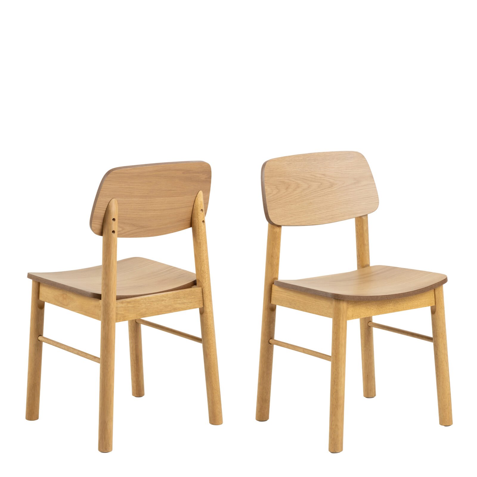 Barlow Dining Chair in Matt Oak Set of 2 Barlow Dining Chair in Matt Oak Set of 2