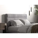 Barnhill Fabric Bed Silver